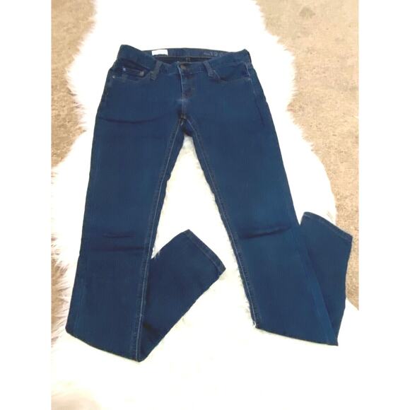 GAP‎ 1969 Womens Jeggings 5 Pockets Belt Loops Stretch Denim Blue Size 25/0 - Picture 1 of 9